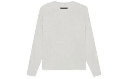 Essentials Fear Of God  Ss21 Pullover Crewneck Light Heather Oatmeal In Gray