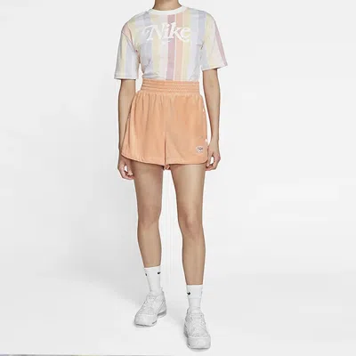 Nike (wmns)  Sportswear Colorblock Short Sleeve Stripe Colorblock Multi-color In White