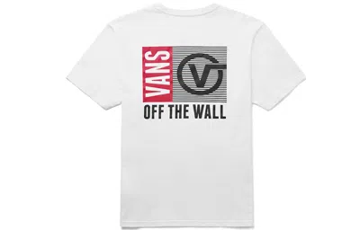 Vans Men's  Casual Sports Round Neck Short Sleeve White