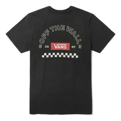 Vans Men's  Alphabet Logo Casual Sports Short Sleeve Black