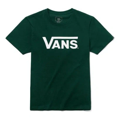 Vans Classic Loose Athleisure Casual Sports Short Sleeve Couple Style Dark Green