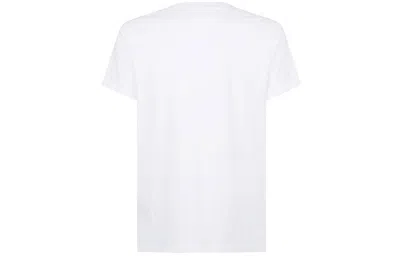 Burberry Logo Pattern Short Sleeve White