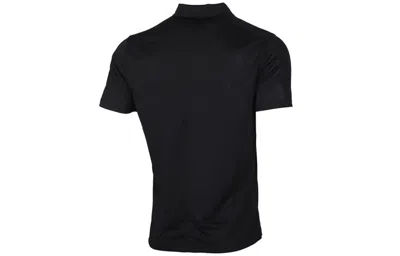 Nike Casual Breathable Solid Color Golf Short Sleeve Polo Shirt Black In Black
