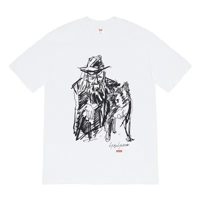 Supreme Fw20 Week 4 X Yohji Yamamoto Tee 'black White'