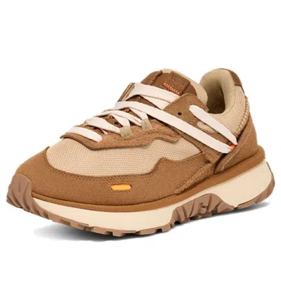 Ugg Retrofi Suede-panelled Running Sneakers In Brown