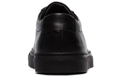 Common Projects Achilles Low-top Sneakers In Black Calf Leather In Black