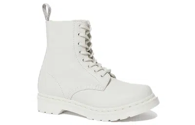 Dr. Martens White 1460 Mono Pascal Boots In White