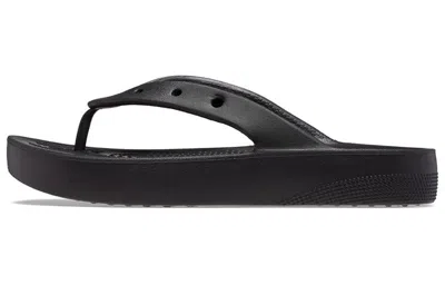 Crocs Classic Platform Flip Flop In Black