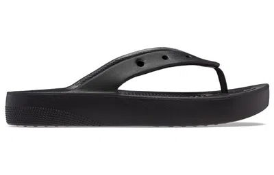 Crocs Classic Platform Flip Flop In Black