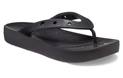 Crocs Classic Platform Flip Flop In Black
