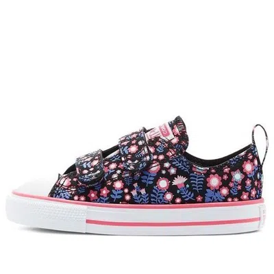 Converse (td)  Chuck Taylor All Star Low Top Flowered Purple/pink In Multi