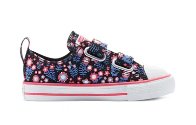 Converse (td)  Chuck Taylor All Star Low Top Flowered Purple/pink In Multi