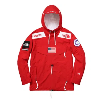 Supreme Ss17 X The North Face Trans Antarctica Expedition Pullover Jacket Red Logo