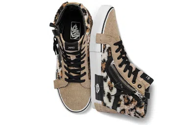 Vans Unisex Sk8-hi Cap Mid-top Sneakers Brown/black