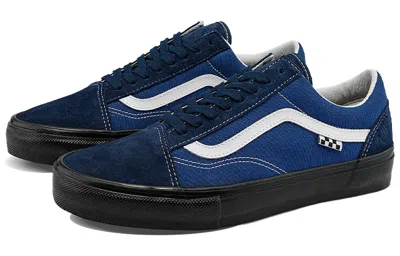 Vans Unisex Skate Old Skool Vcu Sneakers Black/blue