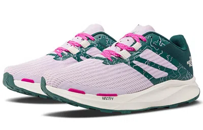 The North Face (wmns)  Vectiv Eminus Running Shoes ' Ponderosa Green Valley Topo Print Lavender Fog' In Neutral