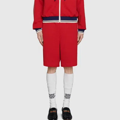 Gucci Gg Knitted Shorts 'red'