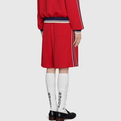 Gucci Gg Knitted Shorts 'red'