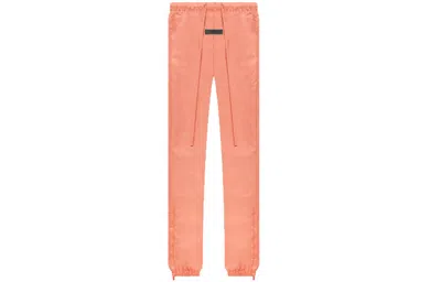 Essentials Pink Drawstring Track Pants In Pink