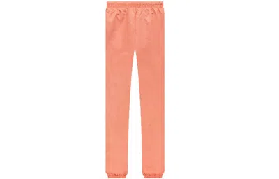 Essentials Pink Drawstring Track Pants In Pink