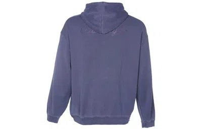 Converse Loose Fit Sneaker Patch Hoodie 'blue' In Purple