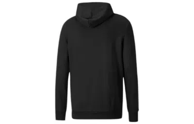 Puma Cotton Crew Neck Hoodie 'black Blue Green'