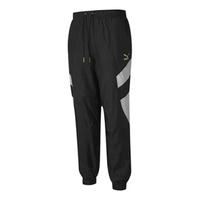 Puma Tailored For Sport Worldhood Pants 'black White' In Gray
