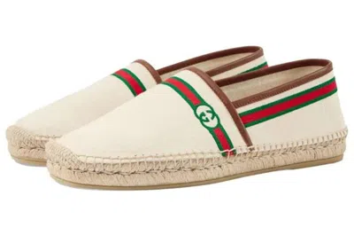 Gucci (wmns)  Embroidered Espadrilles 'interlocking G - White'