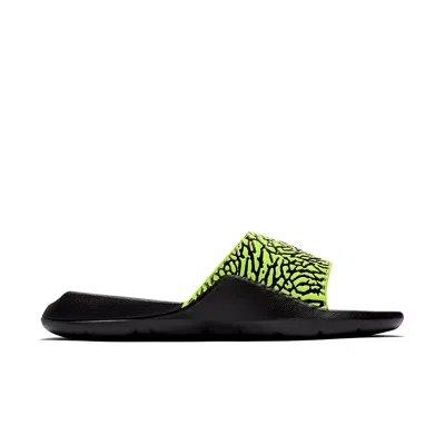 Air Jordan (gs)  Hydro 7 V2 Burst Crack Black Yellow Slippers 'black Yellow'