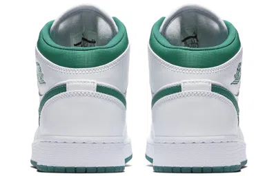 Air Jordan (gs)  1 Mid Se Gc 'white Mystic Green'