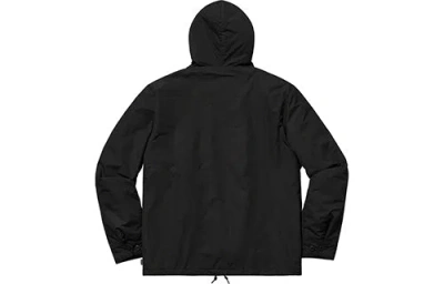 Supreme Ss19 Cheetah Hooded Station Jacket Black