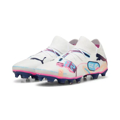 Puma Future 7 Ultimate Volume Up Firm Ground/artificial Ground Men's Soccer Cleates Shoes In White
