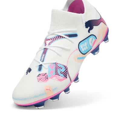 Puma Future 7 Ultimate Volume Up Firm Ground/artificial Ground Men's Soccer Cleates Shoes In White