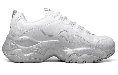Skechers (wmns)  D Lites 3.0 Low-top Sneakers White/silver In Metallic