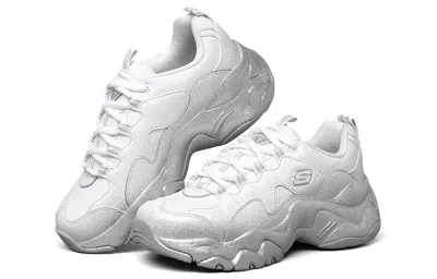Skechers (wmns)  D Lites 3.0 Low-top Sneakers White/silver In Metallic