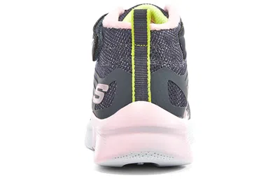 Skechers (gs)  Microspec Rejoice Racer 'grey Pink' In Blue