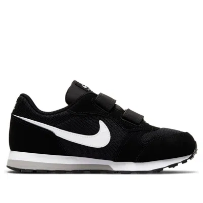 Nike (ps)  Md Runner 2 'white Wolf Grey' In Black