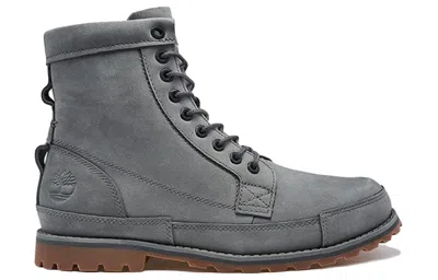 Timberland Earthkeeper Original Leather 6 Inch Boots 'dark Grey Nubuck' In Gray