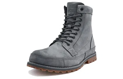Timberland Earthkeeper Original Leather 6 Inch Boots 'dark Grey Nubuck' In Gray