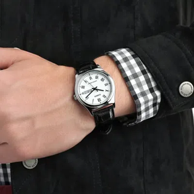 Casio Waterproof Quartz White Dialblack Strap Mens Whiteblack Analog
