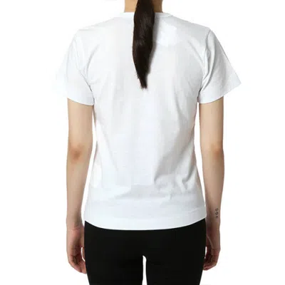 Comme Des Garçons Play (wmns) Comme Des Garcons Play Colored Heart Tee 'white Pink'