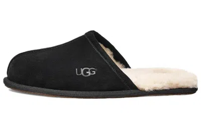 Ugg Scuff Suede Slippers In Black