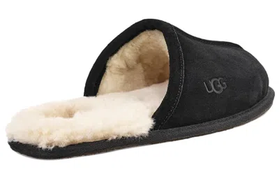 Ugg Scuff Suede Slippers In Black