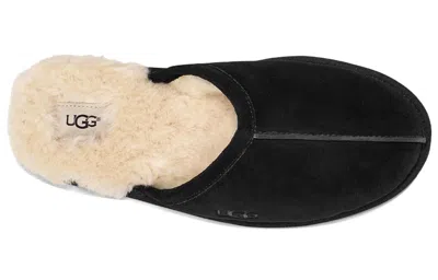 Ugg Scuff Suede Slippers In Black