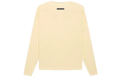 Essentials Fear Of God  Fw21 Thermal Henley L/s Buttercream In Yellow