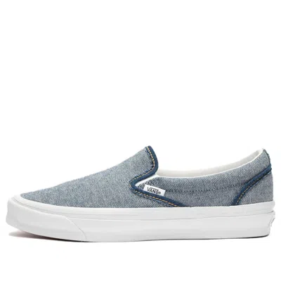 Vans Vault Og Classic Slip-on Lx 'inside Out Denim' In Gray