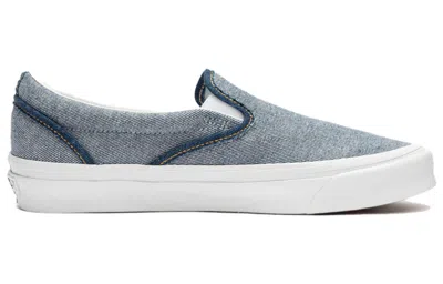 Vans Vault Og Classic Slip-on Lx 'inside Out Denim' In Gray