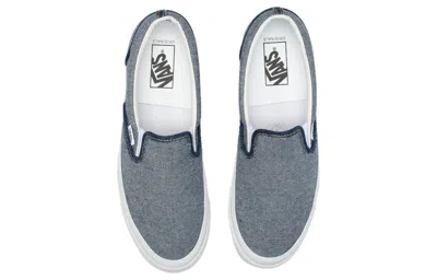 Vans Vault Og Classic Slip-on Lx 'inside Out Denim' In Gray