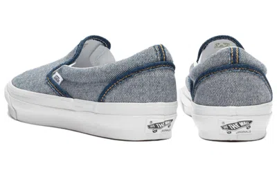 Vans Vault Og Classic Slip-on Lx 'inside Out Denim' In Gray