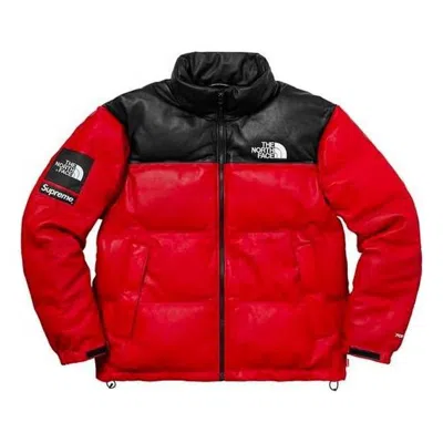 Supreme X The North Face Nuptse Jacket In Red | ModeSens
